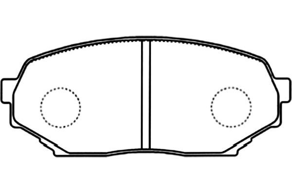 KAVO PARTS Bremžu uzliku kompl., Disku bremzes BP-3510